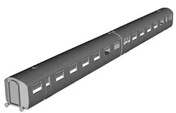 BR ex LNER D229 Twin Open First  1/148 scale