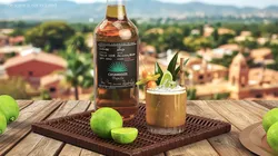 Casamigos Jalisco Anejo Bottle with Mixed Drink 3D model