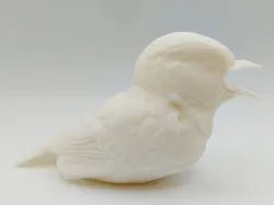 Chirping Chickadee Bird Animal Miniature - Free 3D Print Model