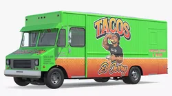 Food Van El Jerry Taco without Interior 3D model