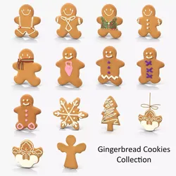 Gingerbread Cookies Collection 3D Model Pack