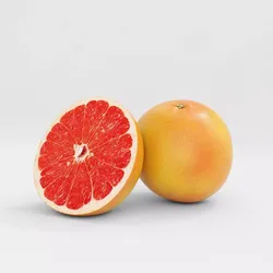 Grapefruit two grapefruits 3D model