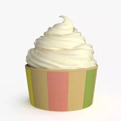 Ice Cream Cup Vanilla 3D model