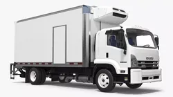 Isuzu FTR Vehicle Cargo Transporter 2025 White Simplified 3D model