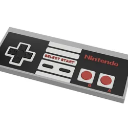 Retro NES Gamepad - 3D Controller Maker Edition (NES Décor / Fidget Toy)