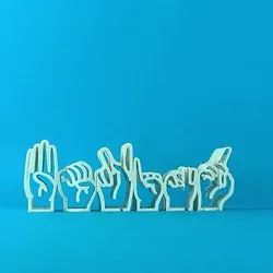 Text Flip - Be Kind (Dactylology)