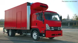 Utility Vehicle Transport Truck Red Simplified 3D model