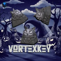 VortexKey Midnight Feline keycap 🐈‍⬛