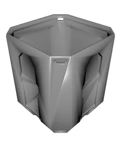 1x1x1 LU - Topped Rail - MultiBin Shell