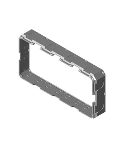 4x2x0.5 - Topped Multipoint Rail - Universal Click-In Multibin Shell Extension