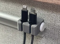 Campervan table rail cable holder - Free 3D Print Model