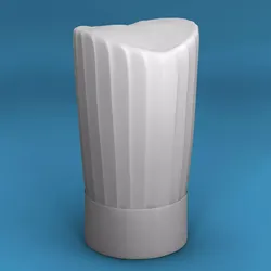 Chef hat 3D model