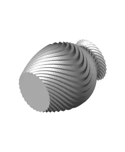 Creased Plant Pot #2 | Minimal parametric design vase model