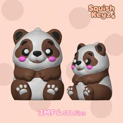 Cute Panda Keychain