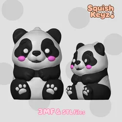 Cute Panda Keychain