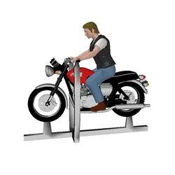FG20 - Rockers on Motorcycles (OO scale) 1:76