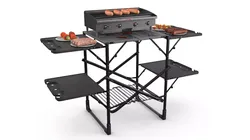 Gas Barbecue with Varied Sausage Doneness 3D model