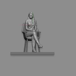 girl sitting on chair
