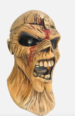 iron maiden head bust