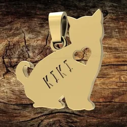 Love Cat Pendant - Romantic STL Jewelry File for 3D Printing