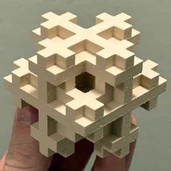 Mosely Snowflake Fractal | Level 2