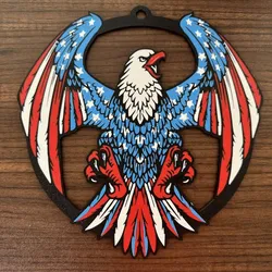 Patriotic Door Hanger 4th July  America,  American Eagle Sign