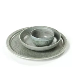 polypasta - ceramic set green grey 3D model