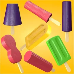Popsicle Stick Low-poly 3D model