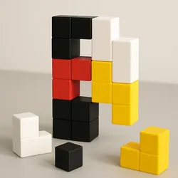 Puzzle Tower Blocks - Modular Art for Contemporary Spaces