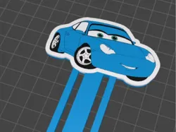 Sally (cars) Bookmark - Free 3D Print Model