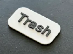 Trash & Recycling- Make My Sign by MakerLab - HDR2 - Free 3D Print Model