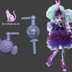 Twyla, Sweet Screams, Earrings, Monster High.