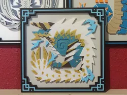 Zinogre: Thunder Wolf Wyvern | Monster Hunter Icon - Free 3D Print Model