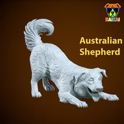 Australian Shepherd Dog - statue - 3D print