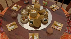 Chinese dim sum table  3D model