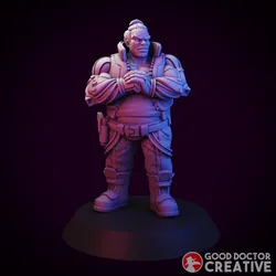 Cyberpunk Heavy Bodyguard