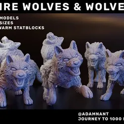 Direwolf / Wolf Pack (DND / TTRPG)