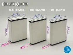 DraftKeepr 15, 20, 30-Card MTG Cube Drafting Boxes - Free 3D Print Model