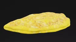 Eggs Omlette Low-poly 3D model