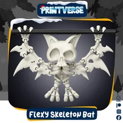 Flexy Print In Place Skeleton Bat
