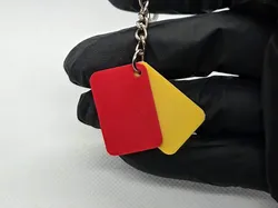 Football Referee Cards Keychain - Free 3D Print Model