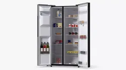 Large Kitchen Refrigerator with Food Storage Appliance 3D model