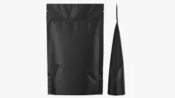 Matte Square Stand Up Pouch with Zipper Mockup 14 3D model