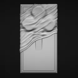 Memorial Tombstone with cross 3D model