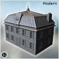 Modern building 14 - Modern WW2 WW1 World War Diaroma Wargaming RPG Mini Hobby