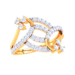 Printable 3D jewelry model of Lady diamond ring
