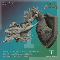 Shadow Dragon Bust