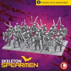 Skeleton Samurai Spearmen Warriors