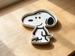 Snoopy Multi-Color Storage Tray - Cute Cartoon Plate - Anime Home Decor Storage Tray - Free 3D Print Model