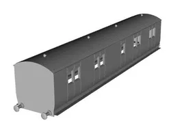 SR (IOW) LCDR D889 Passenger Brake 45ft coach Unpanelled 1/148 scale